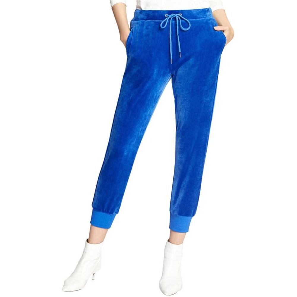 Sanctuary Clothing Womens Velour Track Straight Leg Jogger Casual Pants, NWT